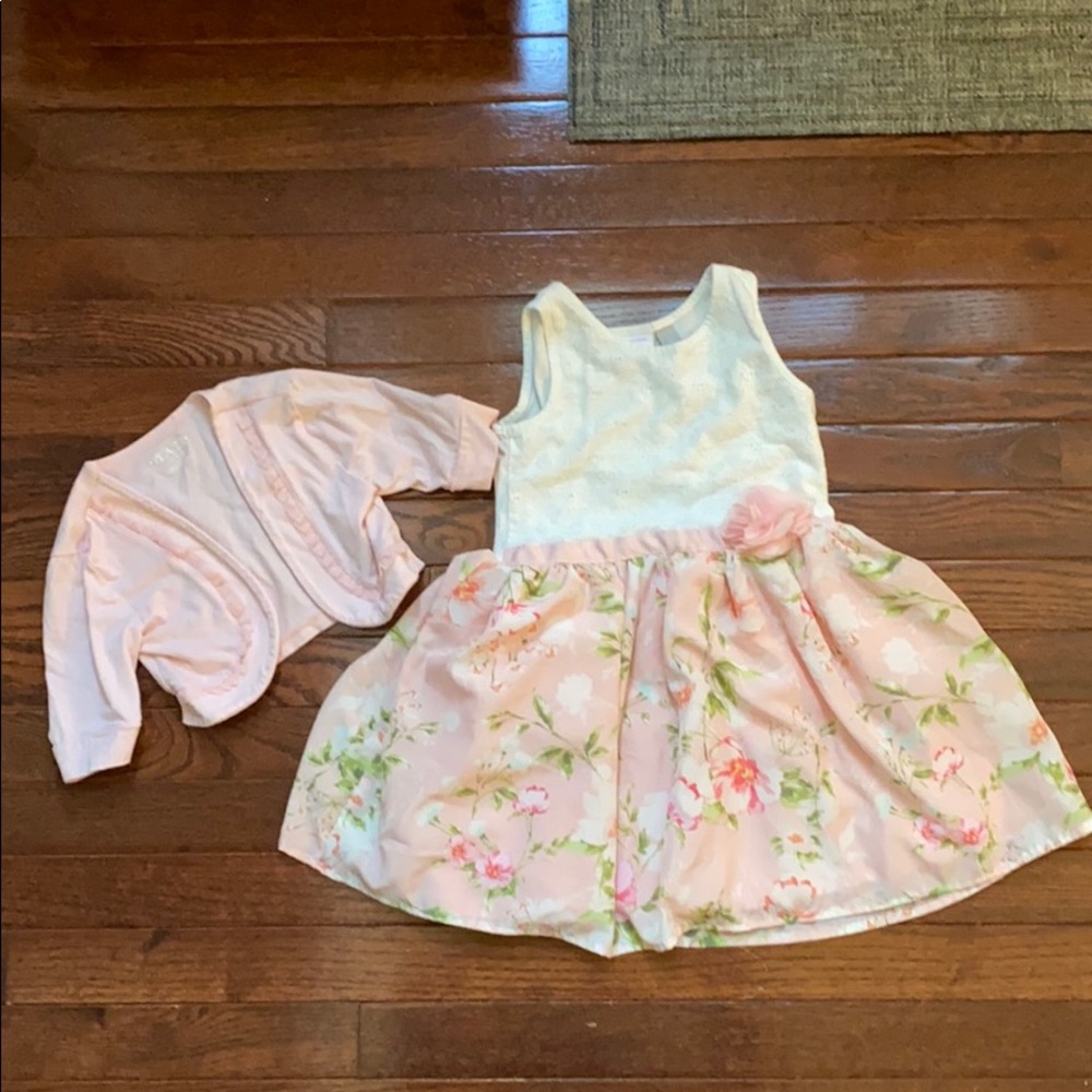 Size 5T girls spring summer dress and bolero